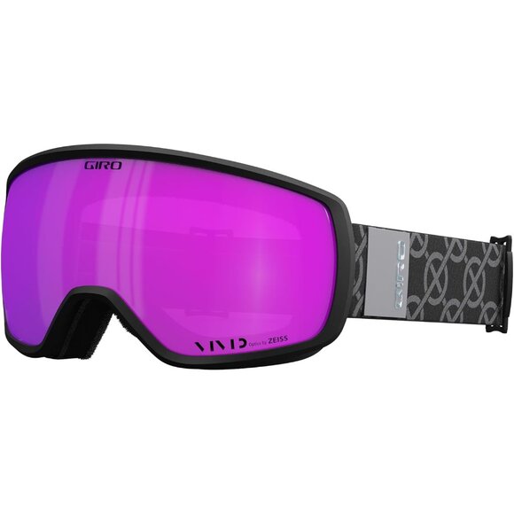 Giro Balance II Ski Snow Goggles Snowboard Black Monogram Vivid Pink - Picture 1 of 12